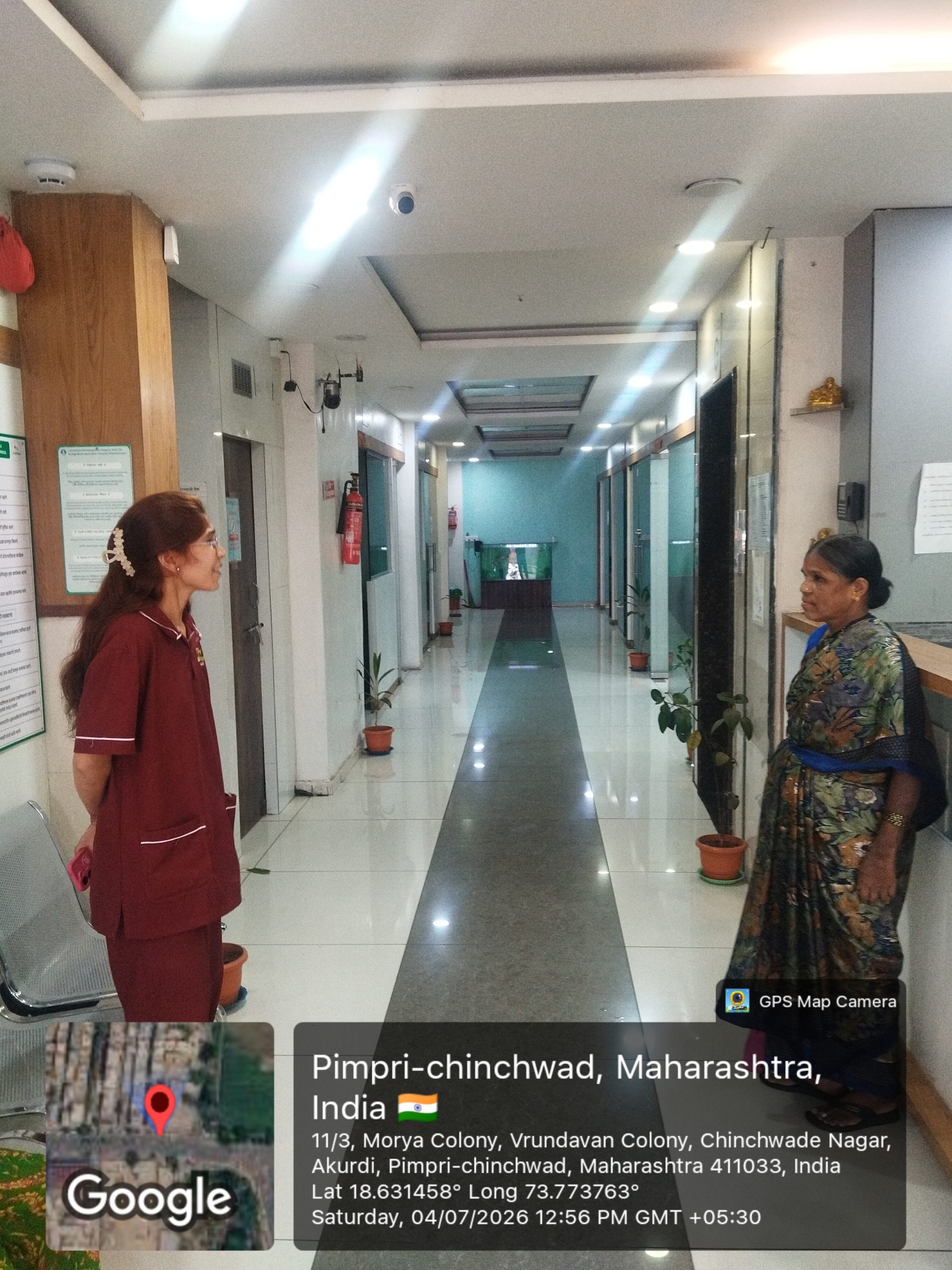 OPD Entry Passage and Ground Floor Reception Area